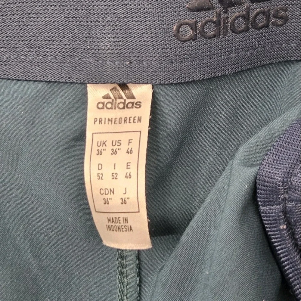 ADIDAS Golf Prime Green Performance Shorts Teal Green 36 Stretch (Waist Fits 38)